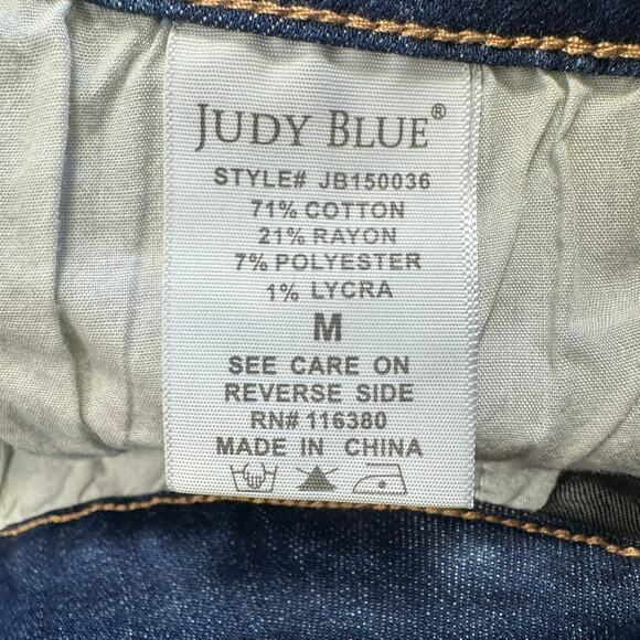 Judy Blue Cuffed Denim Jean Shorts Med - Picture 4 of 8